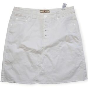 ❤️Red☆Star Women's Classic White Jean Skirt☆